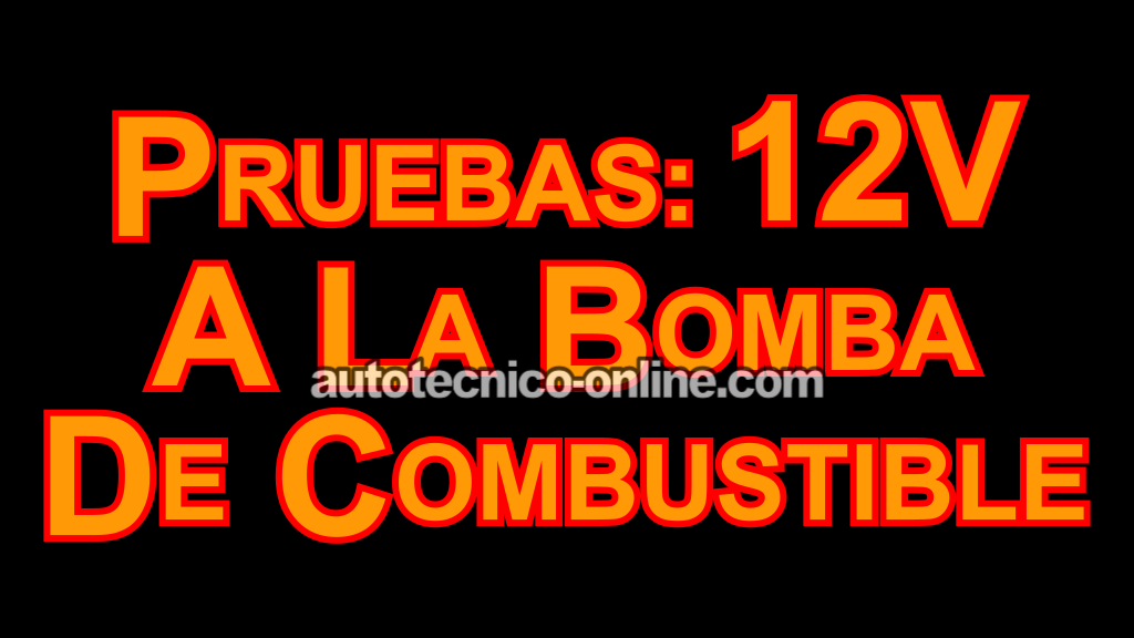 Verificando Corriente A La Bomba de Combustible (2001-2004 3.0L V6 Ford Escape)
