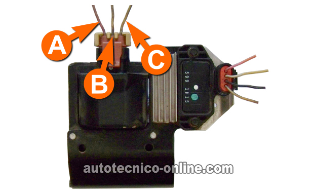 Verificando Alimentación De 12 Voltios A La Bobina De Encendido