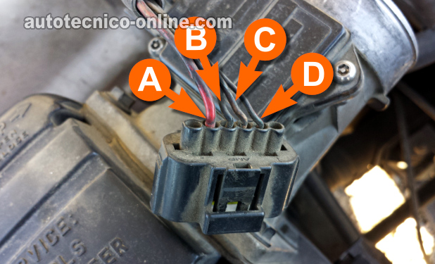 Descripciones De Los Circuitos Del Sensor MAF. Cómo Probar El Sensor MAF (1998, 1999, 2000, 2001 3.0L V6 Ford Ranger y Mazda B3000)