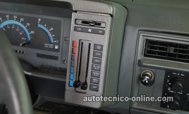 Cómo Probar El Interruptor De Velocidades Del Soplador (1987, 1988, 1989, 1990, 1991, 1992, 1993 2.5L Chevrolet S10 Pickup, GMC S15 Pickup, GMC Sonoma)