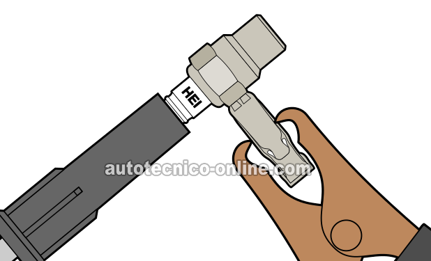 Verificando Que Los Cables De Las Bujías Estén Disparando Chispa. Cómo Diagnosticar Un 'Arranca Pero No Prende' (1988, 1989, 1990, 1991, 1992, 1993 2.8L V6 Chevrolet S10 Pickup, GMC S15 Pickup, GMC Sonoma)