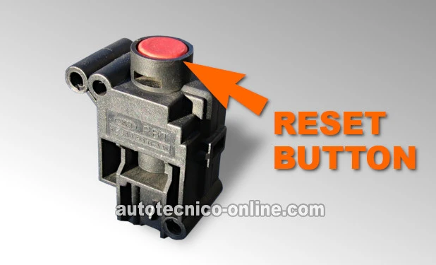 Botón De Reinicio Ubicado En La Parte Superior Del Conjunto Del Interruptor De Inercia. Preguntas Frecuentes Sobre El Interruptor De Inercia De La Bomba De Combustible (1989, 1990, 1991, 1992, 1993, 1994, 1995, 1996, 1997 2.3L Ford Ranger And Mazda B2300)