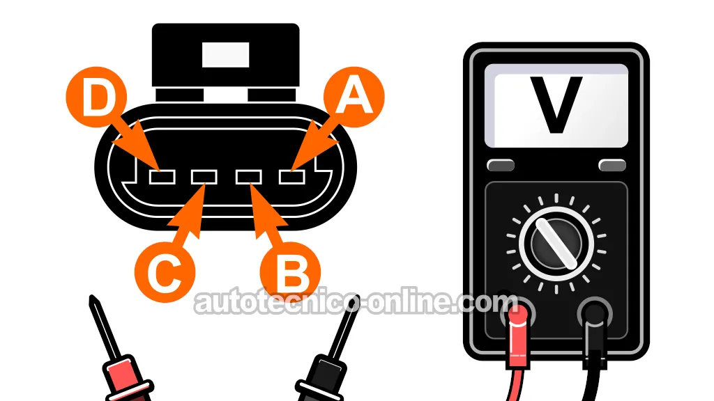 Descripciones De Los Circuitos Del Conector Del Sensor MAP. Cómo Probar El Sensor MAP (1996, 1997, 1998, 1999, 2000 2.0L Dodge Stratus y Plymouth Breeze)