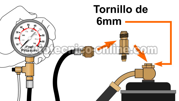 Dónde Conectar El Medidor De Presión De Combustible 1.6L Honda Civic. Cómo Probar La Bomba De Combustible (1.6L Honda Civic)