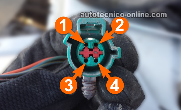 Descripción De Los Circuitos Del Sensor De Oxígeno Trasero. Cómo Probar El Calentador Del Sensor De Oxígeno Trasero -P0141 (1995, 1996, 1997 2.3L Ford Ranger y 1995, 1996, 1997 2.3L Mazda B2300)