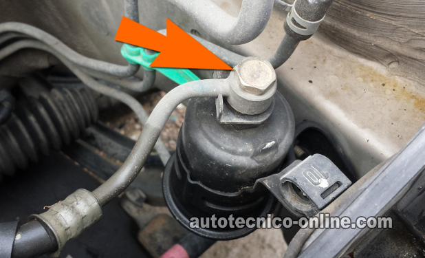 Ubicación Del Banjo Bolt Del Filtro De Gasolina