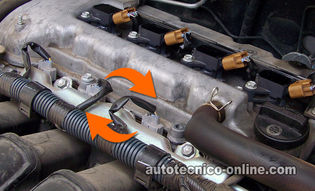 Intercambiando Los Inyectores. Cómo Probar Los Inyectores De Combustible (1.8L Toyota)