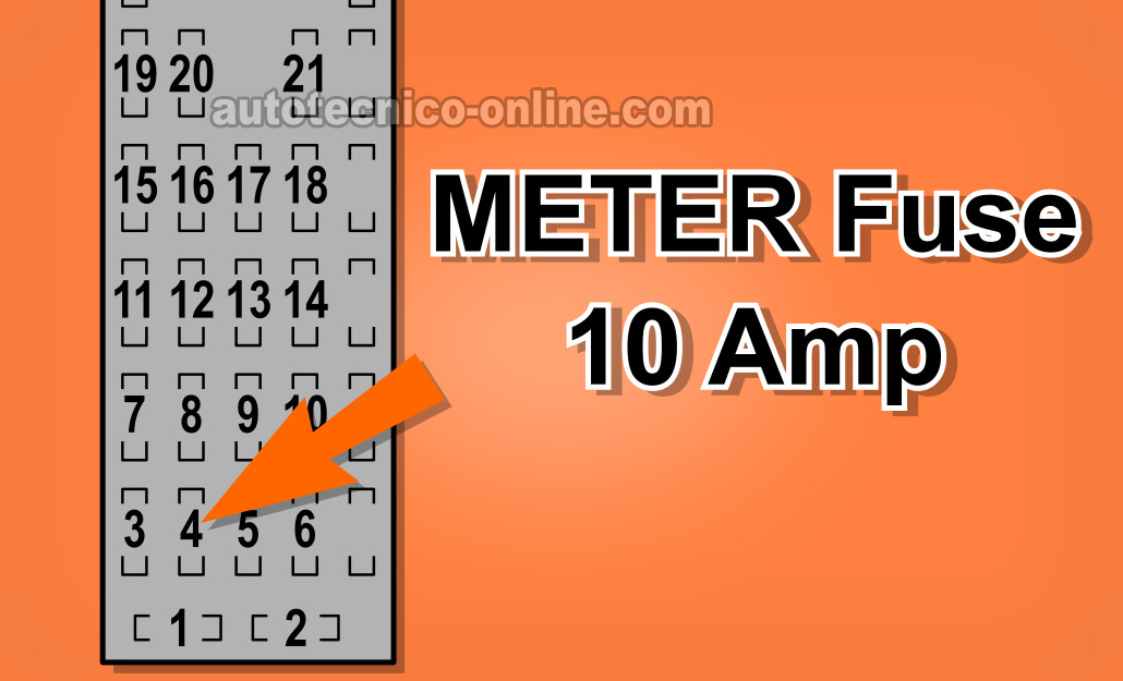 Probando El Fusible METER. Cómo Probar El Alternador (1998, 1999, 2000, 2001, 2002 2.0L Mazda 626)