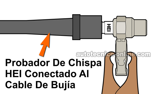 Verificando El Disparo De Chispa En Los 4 Cilindros. Cómo Probar El Módulo De Encendido (1995-1996 1.5L Toyota Tercel)