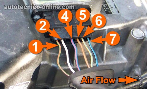 Verificando La Alimentación De 12 Voltios. Cómo Probar El Sensor MAF De 1992-1993 3.0L Toyota Camry