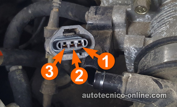 Descripción De Los Circuitos Del Sensor TPS. Cómo Probar El Sensor TPS (1999-2000 3.8L V6 Ford Mustang)