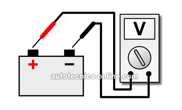 Probando El Voltaje De La Batería Con El Motor En Marcha. Cómo Probar El Alternador (2.6L Isuzu Pick Up, Amigo, Rodeo)