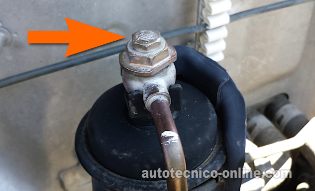 Perno Banjo Del Filtro De Gasolina Con Perno De 6 mm. Cómo Probar La Bomba De Combustible ( 1.6L Honda Civic)