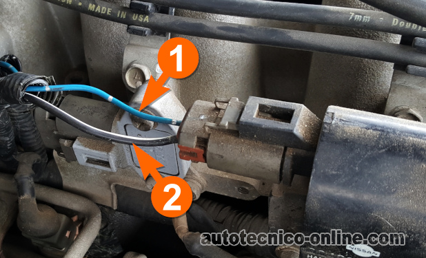 Circuitos De La Bobina De Encendido (1990, 1991, 1992, 1993, 1994, 1995 3.OL V6 Nissan Pick Up y Pathfinder).