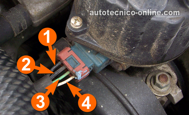 Circuitos Del Sensor De La Posición Del Cigüeñal. Cómo Probar El Sistema De Encendido (1990, 1992, 1993, 1994 3.0L V6 Mitsubishi Montero, Mighty Max y 3.0L Dodge Ram 50)