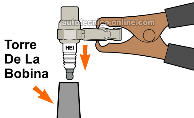 Probando El Disparo De Chispa Directamente En La Torra De La Bobina De Encendido. Verificando Que La Bobina De Encendido Tenga Alimentación De 12 Voltios. Cómo Probar La Bobina De Encendido 1992-1994 Nissan D21 Pickup