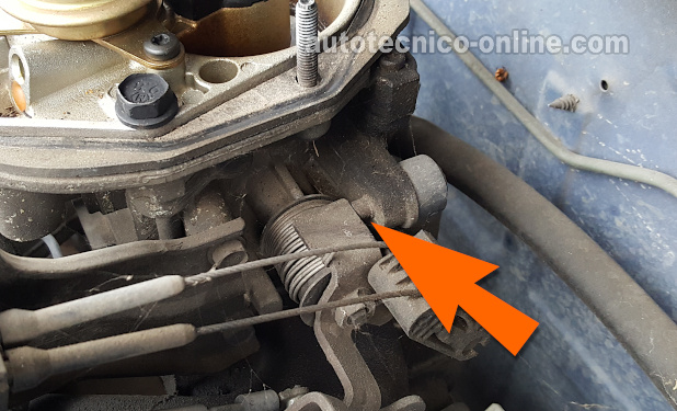 Ubicación Del Tornillo De Tope De Ralentí. Cómo Probar El Sensor TPS (1998, 1999, 2000 2.4L Dodge Caravan Y Plymouth Voyager)