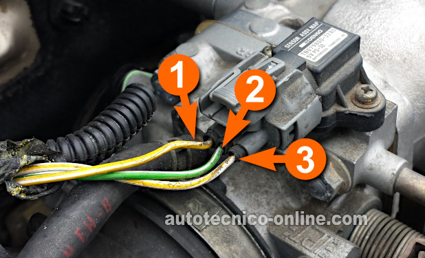 Checking The MAP Signal With A Multimeter. Cómo Probar El Sensor MAP 1994, 1995, 1996, 1997 2.2L Honda Accord, Odyssey, y Prelude)