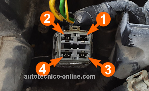 Verificando La Alimentación De 12 Voltios. Cómo Probar El Sistema De Encendido (1995, 1996, 1997 2.7L V6 Honda Accord)
