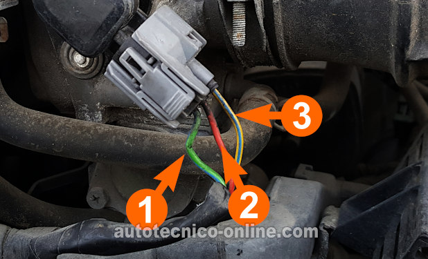 Identificando Los Circuitos Del Sensor TPS. Cómo Probar El Sensor TPS (1995, 1996, 1997 2.7L V6 Honda Accord)