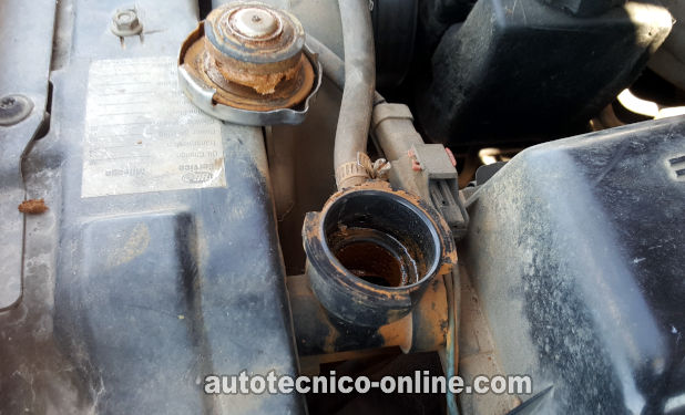 Agua Sale Disparada Del Radiador Abierto. Cómo Probar El Empaque De Cabeza (1993, 1994, 1995, 1996, 1997, 1998, 1999, 2000, 2001 4.0L Jeep Cherokee y Wrangler)