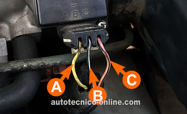 Descripciones De Circuito Del Conector Del Sensor MAF. Cómo Probar El Sensor MAF (1992, 1993 3.3L V6 Pontiac Grand Am)